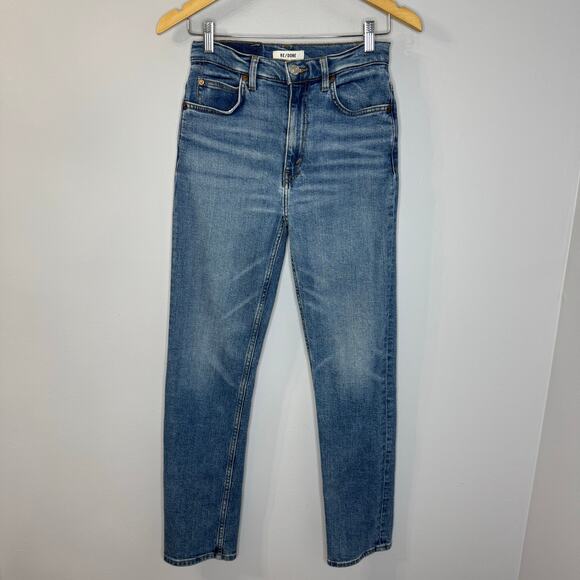 Re/Done 70's Straight High Rise Jeans Cotton Women's 26 - Picture 1 of 14